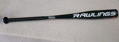 Baseball Bat Rawlings Machine Alloy 30'' 22oz Red & Black Very Clean Great Grip