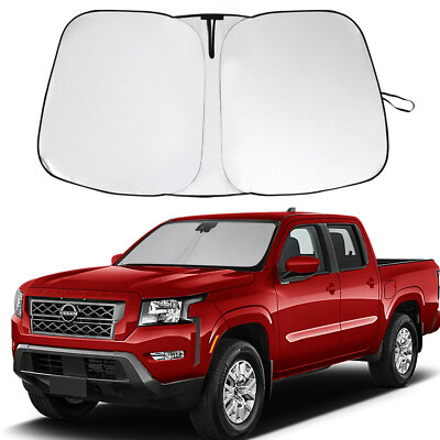 For Nissan Frontier 2022-2025 Foldable Windshield Sun Shade UV Block Visor Cover