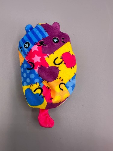 Neu mit Etikett Cats vs Pickles #230 4 Zoll Crazy Quilt Katze Sitzsack süß einzigartig Plüsch