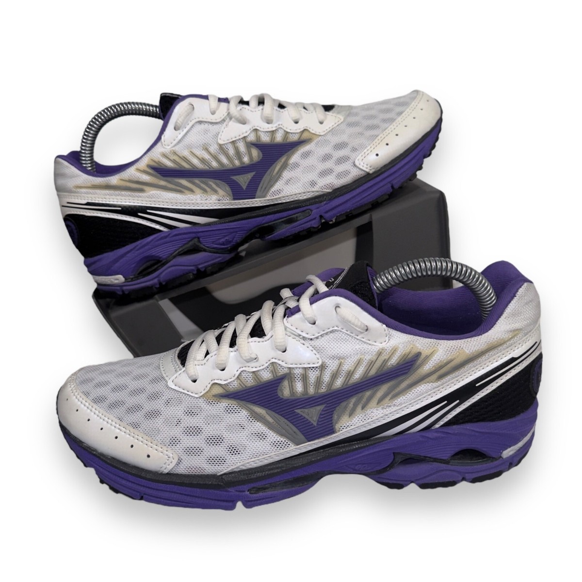 Mizuno Wave Rider 16 Running Shoes White Purple 8KN-30366