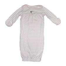 Baby Girl Carter's Vintage 0-3 Month Pink Striped Lamb Gown