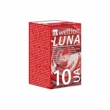 Med Trust Wellion Luna Strisce Reattive Determinazione Acido Urico, 10 Strisce
