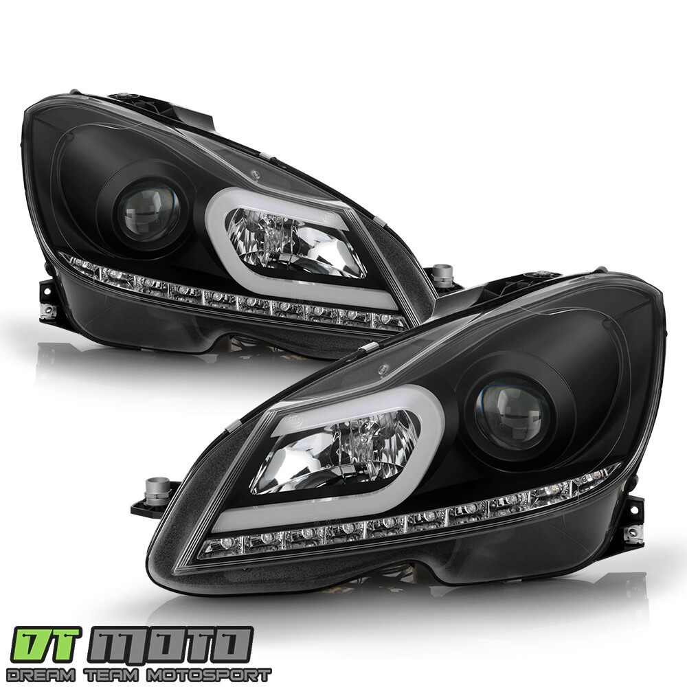Black 2012-2014 Mercedes Benz W204 C-Class LED Signal DRL
