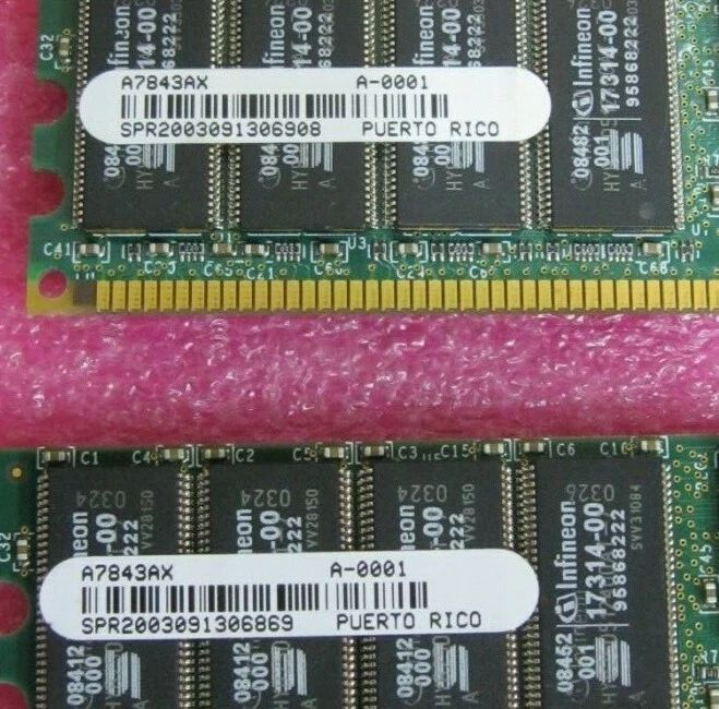 2 X 2GB Dimm HP A7843AX 2GB DIMM REG ECC PC2100R - Image 2 of 4
