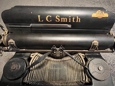 Vintage LC Smith & Corona No. 8 Manual Typewriter with rare 12