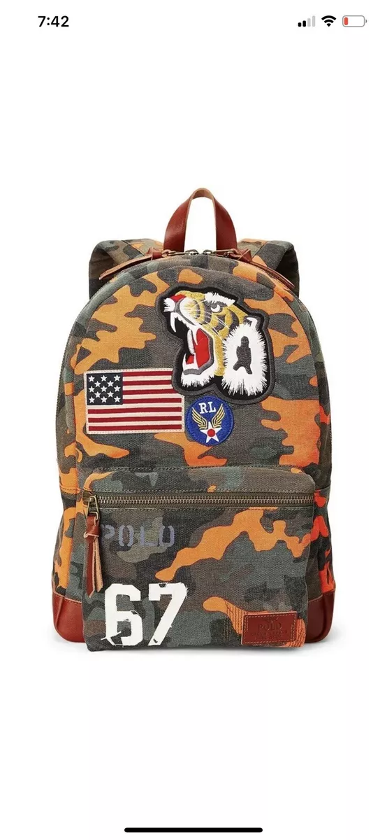 Polo camo backpack cheap