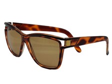 VTG GUY LAROCHE 514229 AMBER LENS GOLD/BROWN TORTOISE FRAME OVERSIZED SUNGLASSES