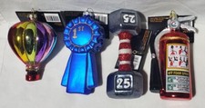 1 Robert Stanley Blown Glass Christmas Ornament: 1st Place OR Fire Extinguisher
