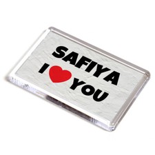 FRIDGE MAGNET - Safiya - I Love You - Name Gift