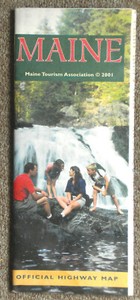 STATE OF MAINE OFFICIAL HIGHWAY ROAD MAP 2001 Maine Tourism Association