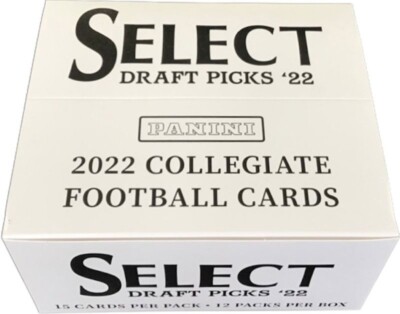 2022 PANINI SELECT College Draft Picks FOOTBALL CELLO FAT 12 PACK BOX 180 Cards