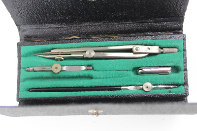 Vtg Compass Drafting Set w/Case, Made in Germany Paragon