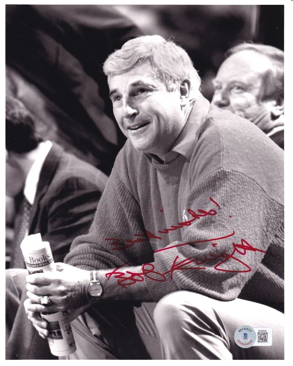 その他 UD Bob Knight auto 25 auto Bob Knight NCAA Autographed