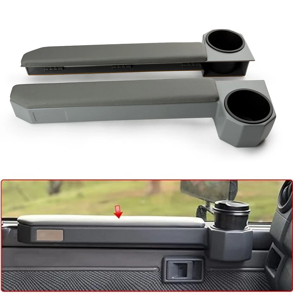 1 Pair RH & LH Door Armrest Cup Holder For Toyota Land Cruiser 70 Series - Image 3 of 4