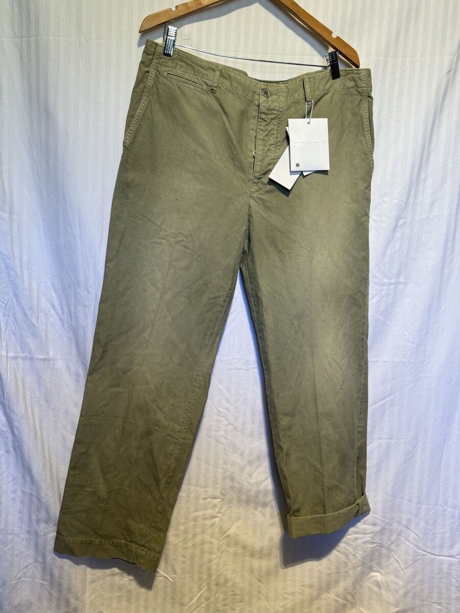 VISVIM CHINO PANTS Color LT Green Model:damaged Size 5 MSRP VISVIM CHINO PANTS Color LT Green Model:damaged Size 5 MSRP