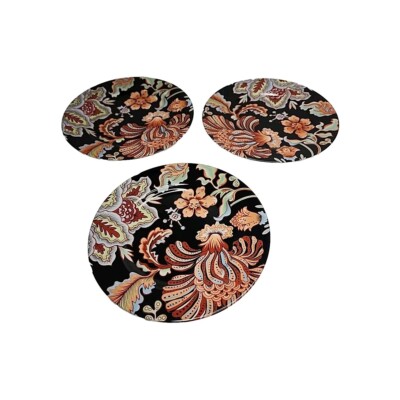 Set of Three Fitz & Floyd Botanica Flowers Salad Plates READ