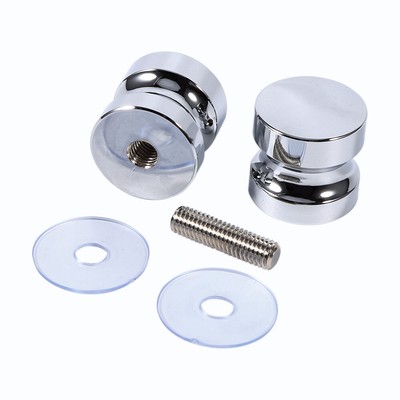 Aluminum Alloy Glass Door Knob Set - 1.1 Inch Diameter Handle For Shower, Bathroom, Cabinet, Sliding Doors With Screws - View #5