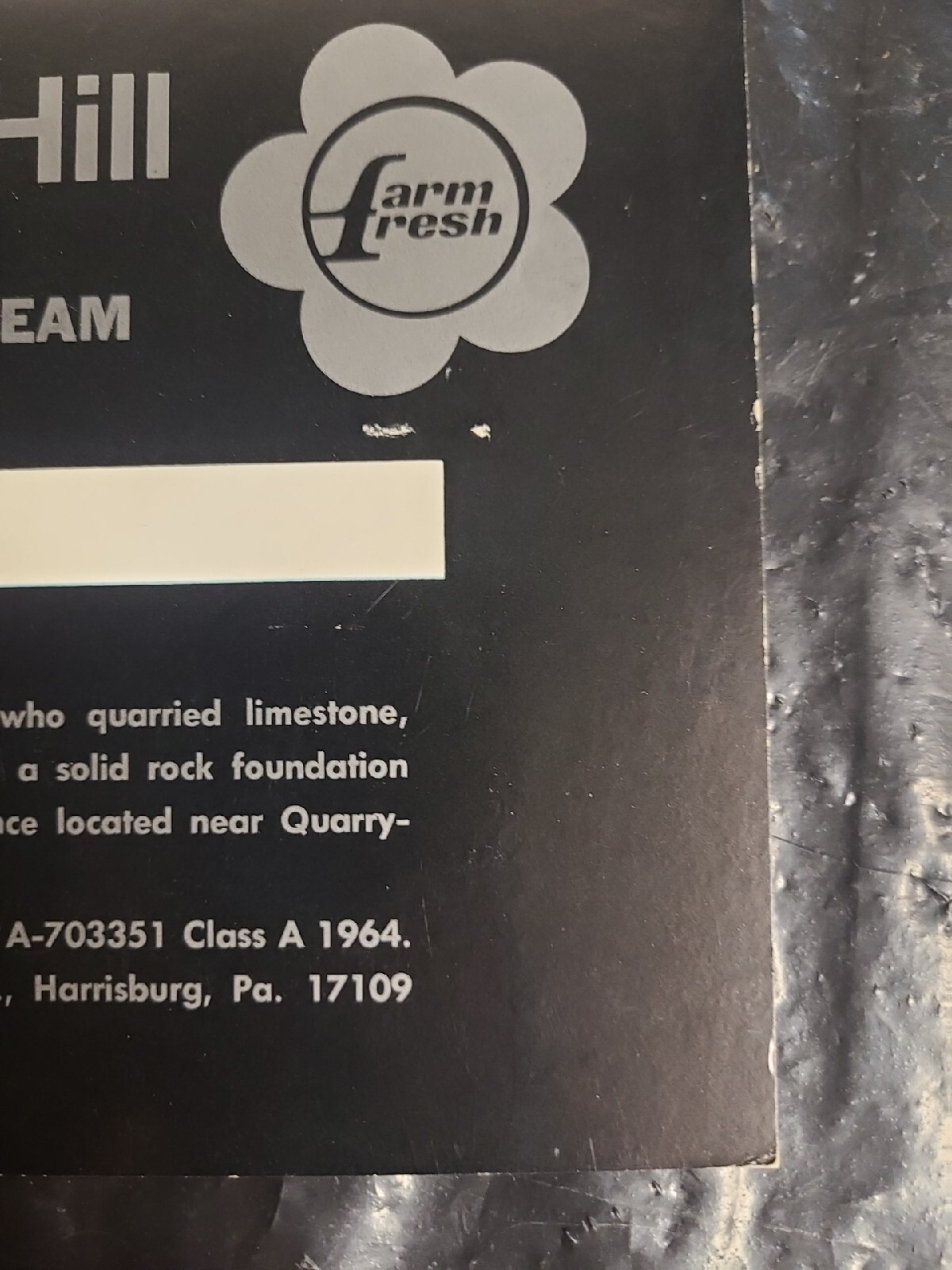 Turkey Hill Milk & Ice Cream 1970's Barr's Ark Quarryville PA 8x11