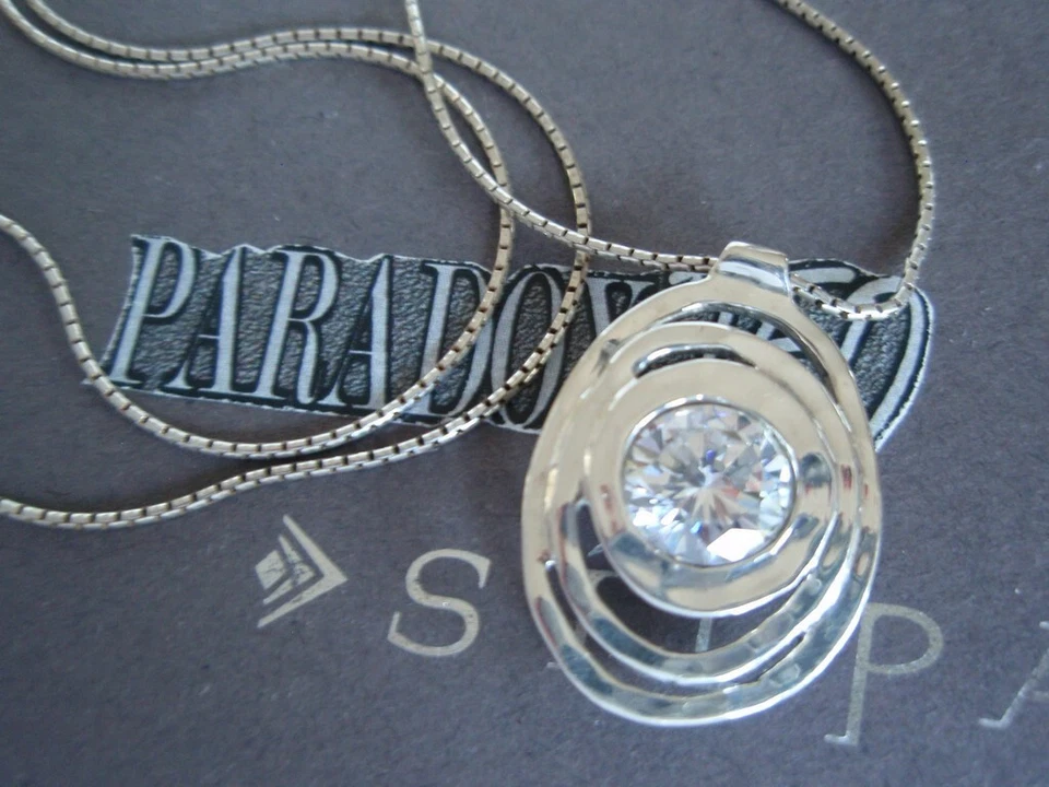 Collar SILPADA RETIRADO Plata Esterlina 925 Ojo de Toro Circonita Cúbica Circonita N1338 LA Foto 3 de 4