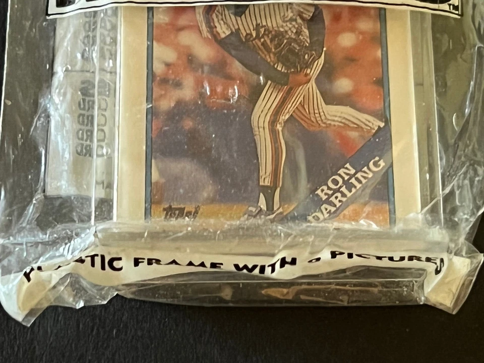 Topps 1988 doble encabezado - edición de prueba--- Ron Darling--- en envoltorio--- Mets de Nueva York Foto 4 de 4