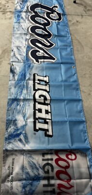 🆕 NEW! COORS LITE BEER BANNER SIGN NASCAR 2x8ft - Rev Up Your