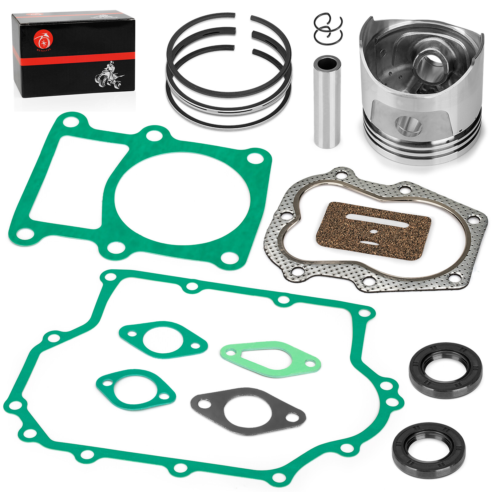 341cc Engine Rebuild Kit Piston & Ring w/Gasket STD for Club