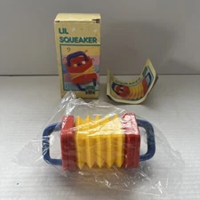 Vtg Discovery Toys Lil Squeaker Accordion Baby Toy W/ Box 6 Months 90s New