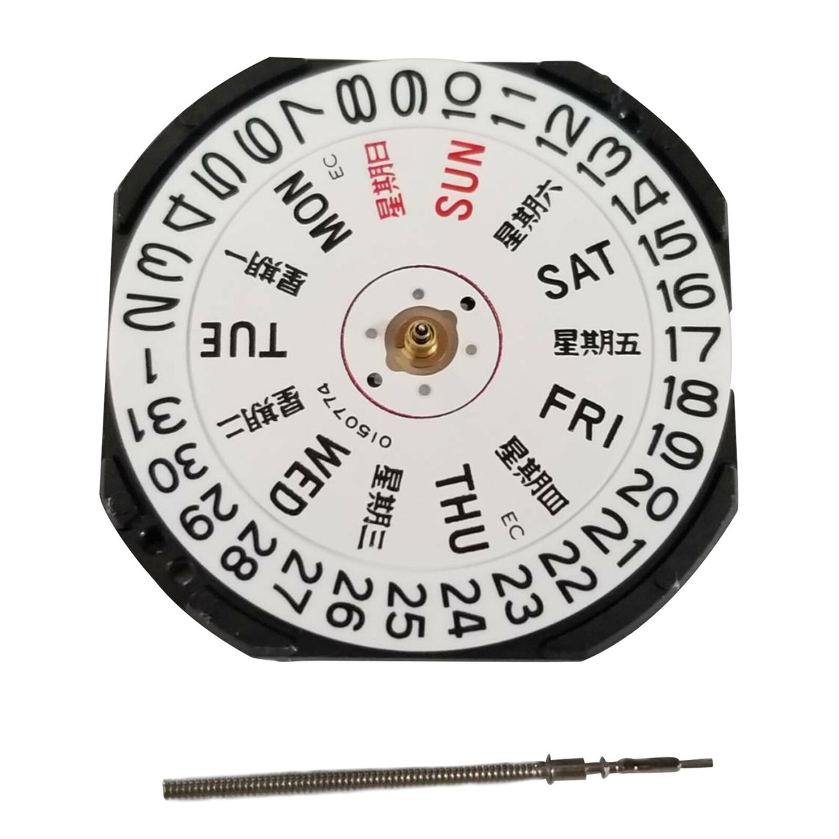 Original Quartz Watch Movement With Day Date For Seiko 7N43A V343