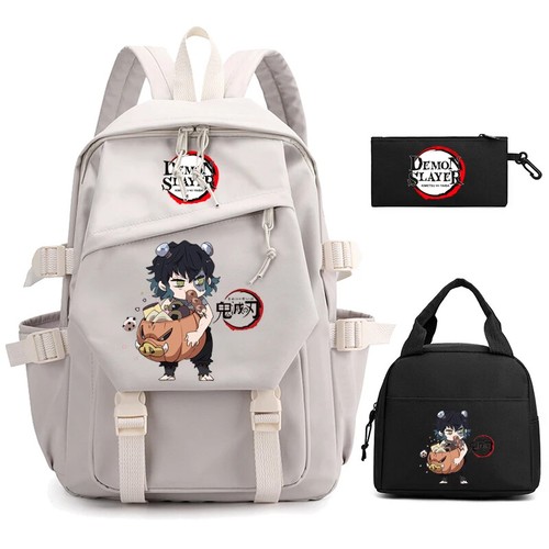 Juego de 3 piezas Mochila Demon Slayer Bolsa de almuerzo Mochila escolar Mochila de viaje Mochila - Imagen 37 de 51