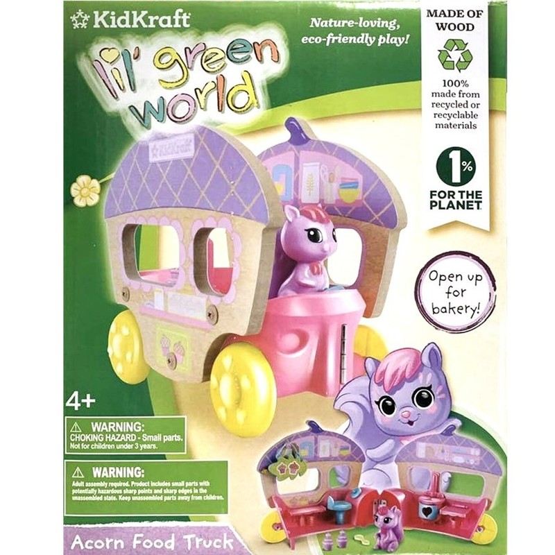 KidKraft ACORN FOOD TRUCK Wooden 9" Age 4+ ~ New in Box