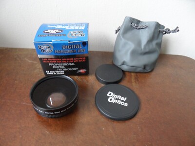 Digital Optics High Definition 0,45x Superweitwinkel Objektiv mit Makro, Kappen & Box