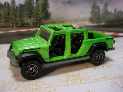 2024 BLUE HIGHWAYS II Design '20 JEEP GLADIATOR Rubicon  green Matchbox LOOSE