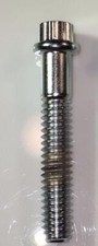 3/8-24 x 3" Chrome-Plated 12-Point Screws - Made in the USA, Qty 2