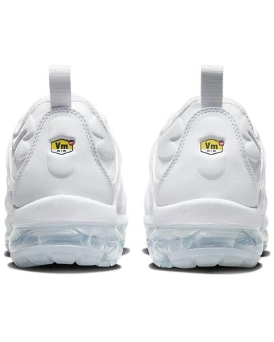 Air Vapormax Plus Men's Size 11.5 White/White-Pure Platinum 924453 100 Fast Ship - Picture 5 of 6