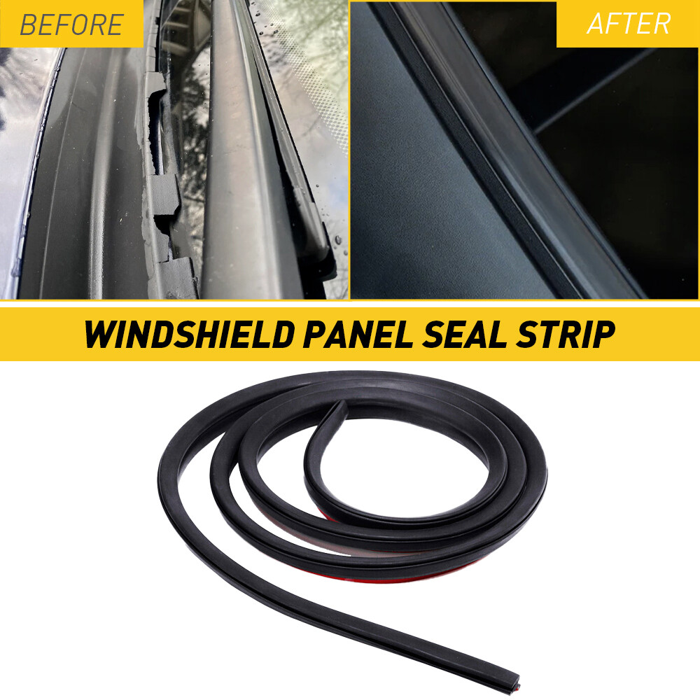 2set 1.8m Car Front Windshield Panel Rubber Seal Strip Sealed Moulding Trim Univ
