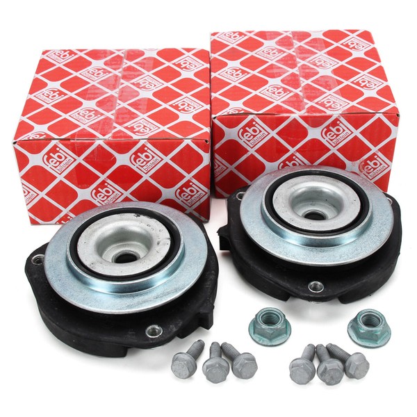 2X febi Federbeinlager + WäLzlager FüR VW Golf 5 6 Passat Touran Audi A3 Vorne-image