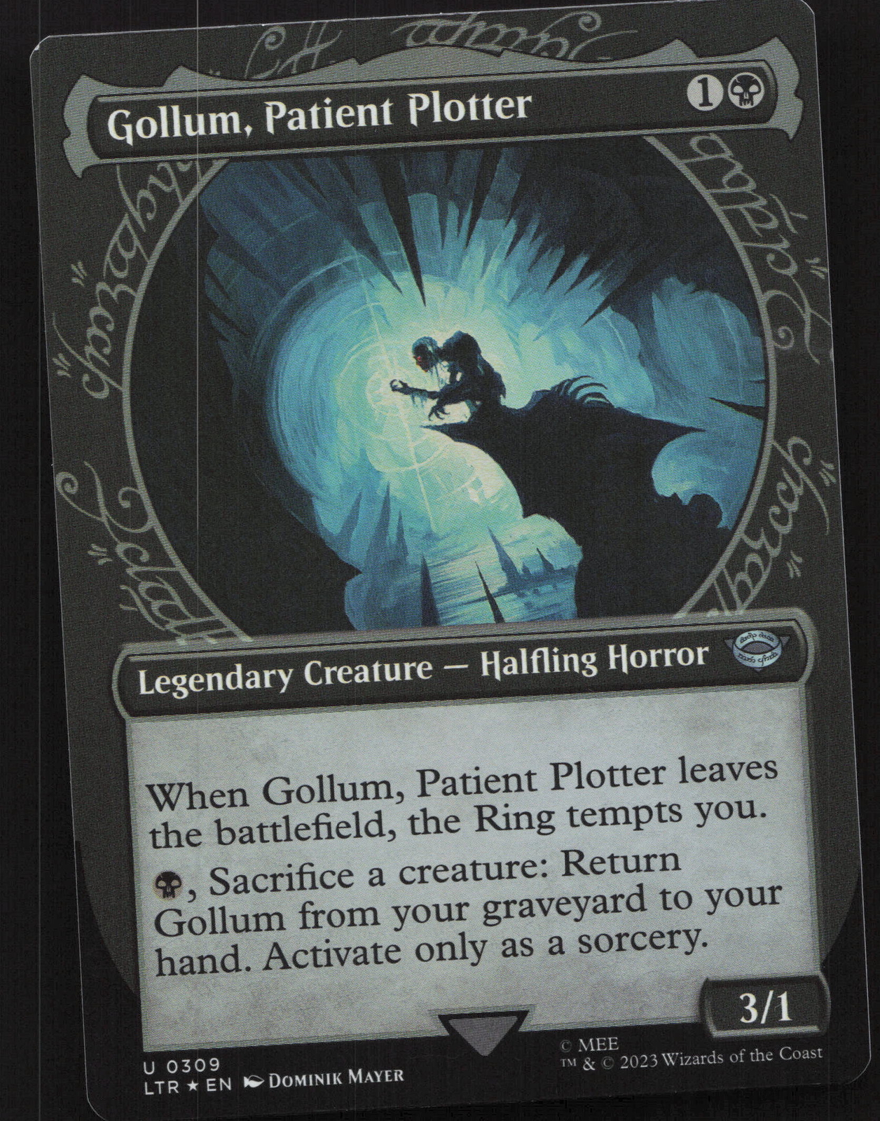 Gollum, Patient Plotter (Showcase) 309 Holofoil MTG The Lord of The Rings NM