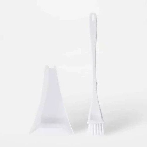 Triangle Toilet Brush Set White With Holder Polypropylene 31.6CM Brush Height AU - Picture 5 of 10
