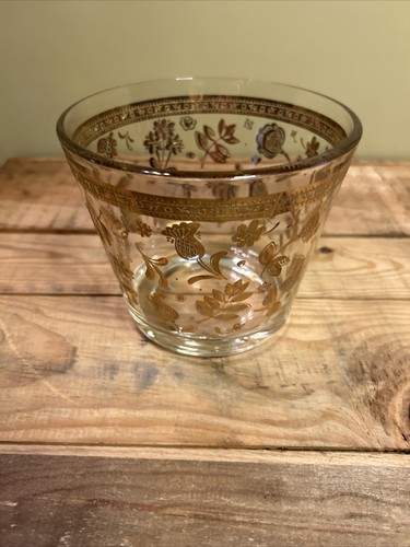 CULVER Valencia 22K Gold Pineapple Ice Bucket - Picture 3 of 7