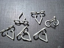 6 Pcs 1941 1942 1943 1944 1945 Plymouth Quarter Reveal Moulding Clips Nors Mopar