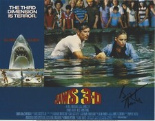 BESS ARMSTRONG SIGNED AUTHENTIC 'JAWS 3-D' 8x10 MOVIE PHOTO E w/COA ACTRESS