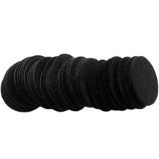 2 Inch Black 58pc Stiff Felt Circles