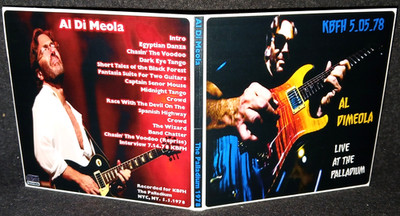 Al Di Meola The Palladium NYC 1978 Gate Fold 2CD Package NEW