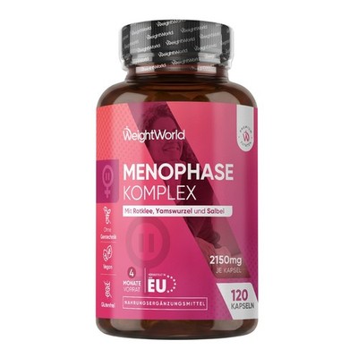 WeightWorld Menophase Komplex 2150mg 120 Kapseln 4 Monate Frauen