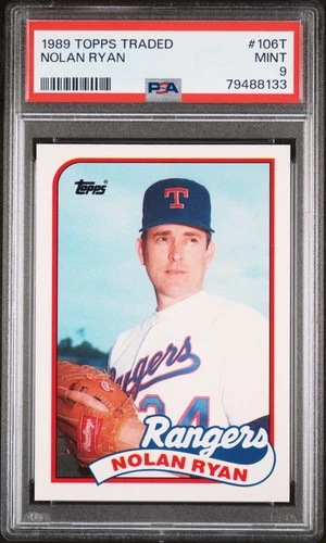 1989 Topps Traded #106T Nolan Ryan PSA 9