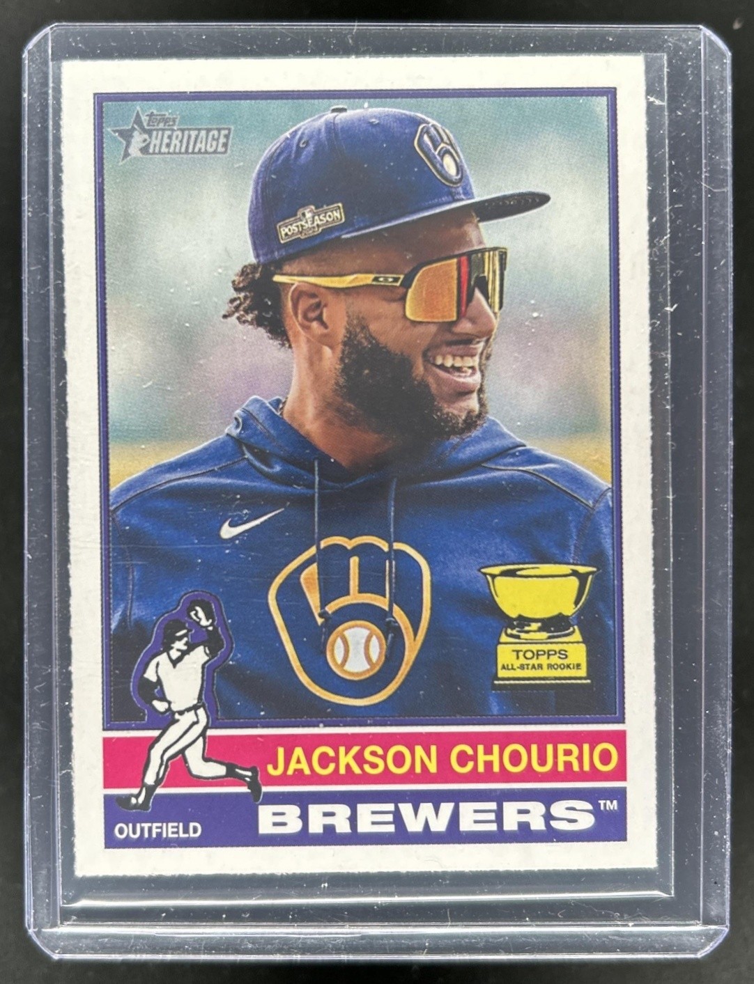 2025 Topps Heritage Jackson Chourio Image Variations #106 Brewers