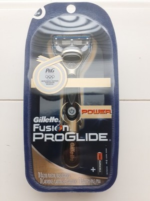 Gillette Fusion ProGlide Power Olympic Gold Razor ~RARE~NEW & SEALED~