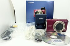 Canon PowerShot SX200 IS Red 12.1MP Compact Digital Camera Tested Used Japan