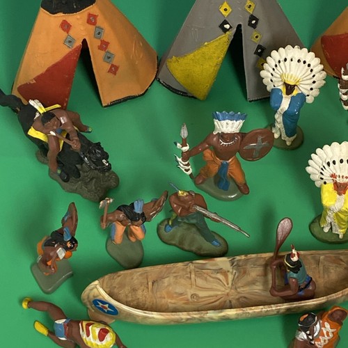Vintage Britains Plastic Indians Figures Bundle - Picture 9 of 10