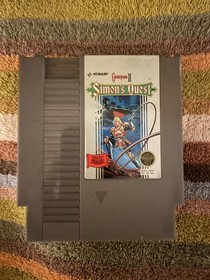 Konami Castlevania II: Simon's Quest Nintendo NES game, manual and game sleeve 